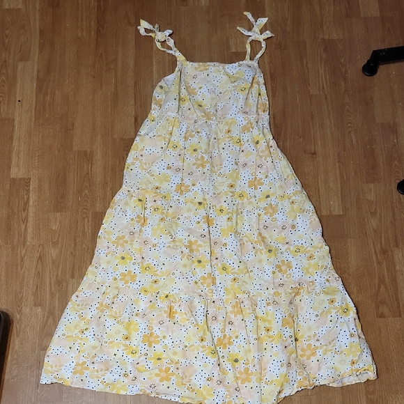 Yours Clothing Dresses & Skirts - Yellow Floral Maxi Dress